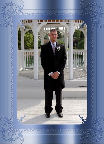 Groom at Gazebo at Valle Vista Banquet hall  Photo by American Wedding Photography  All Rights Reserved
